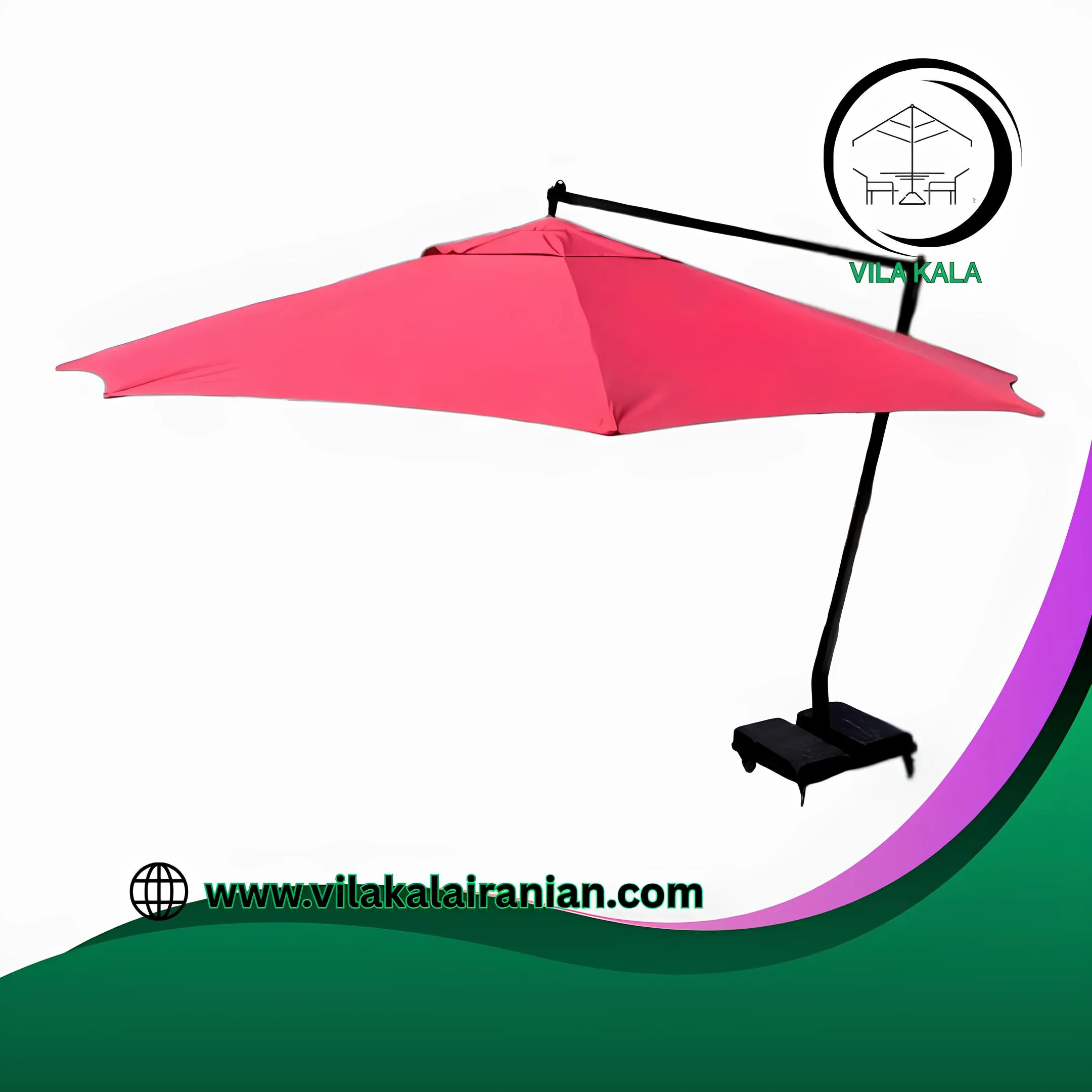 چتر پایه کنار باغی قطر 4 متری چتر پایه کنار باغی قطر 4 متری